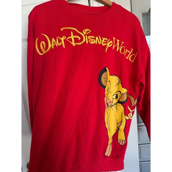 Walt Disney World Sweatshirt The Lion King Simba & Nala Adult Size M - Picture 2 of 7